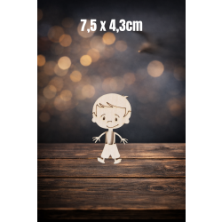 Chłopczyk 7,5cm, zarys, sklejka 3mm